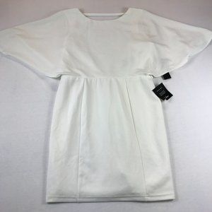 Lulu's White Sheath Dress Size XL Dolman Sleeve